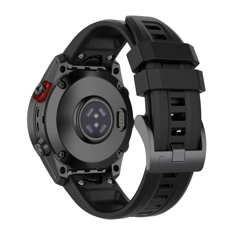 For Garmin Fenix 7X 22mm Quick Release Silicone Watch Band