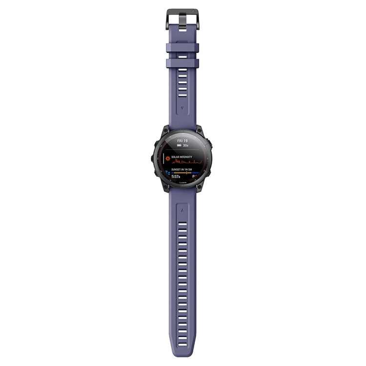 For Garmin Fenix 7 22mm Quick Release Silicone Watch Band