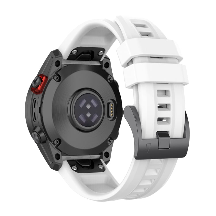 For Garmin Fenix 7X 26mm Quick Release Silicone Watch Band