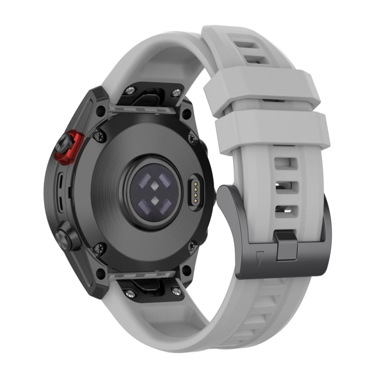 For Garmin Fenix 7X 26mm Quick Release Silicone Watch Band