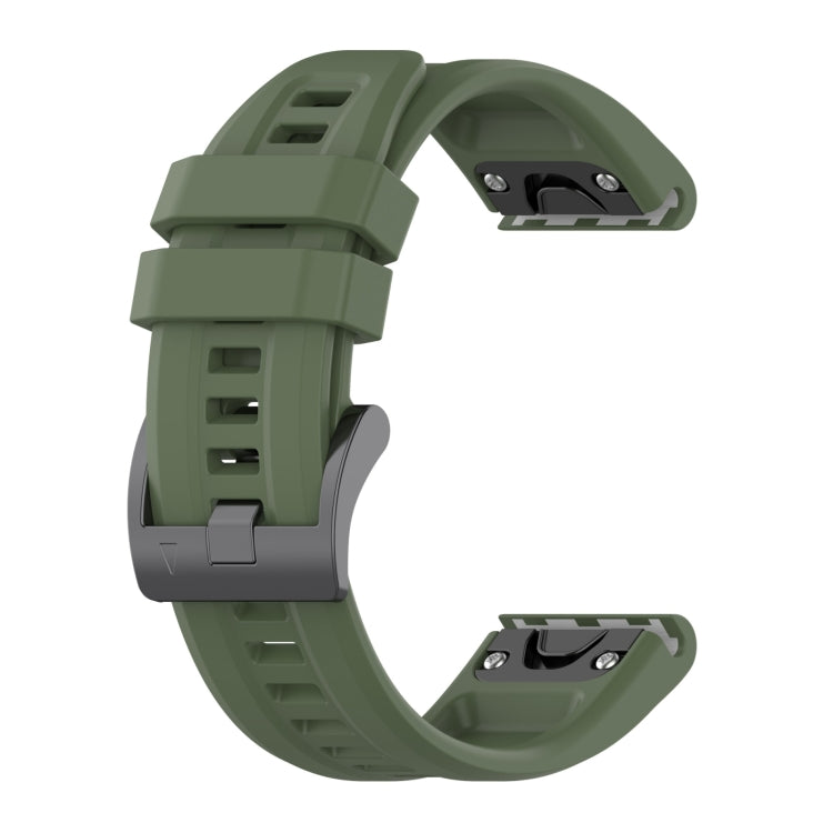 For Garmin Fenix 7X 26mm Quick Release Silicone Watch Band