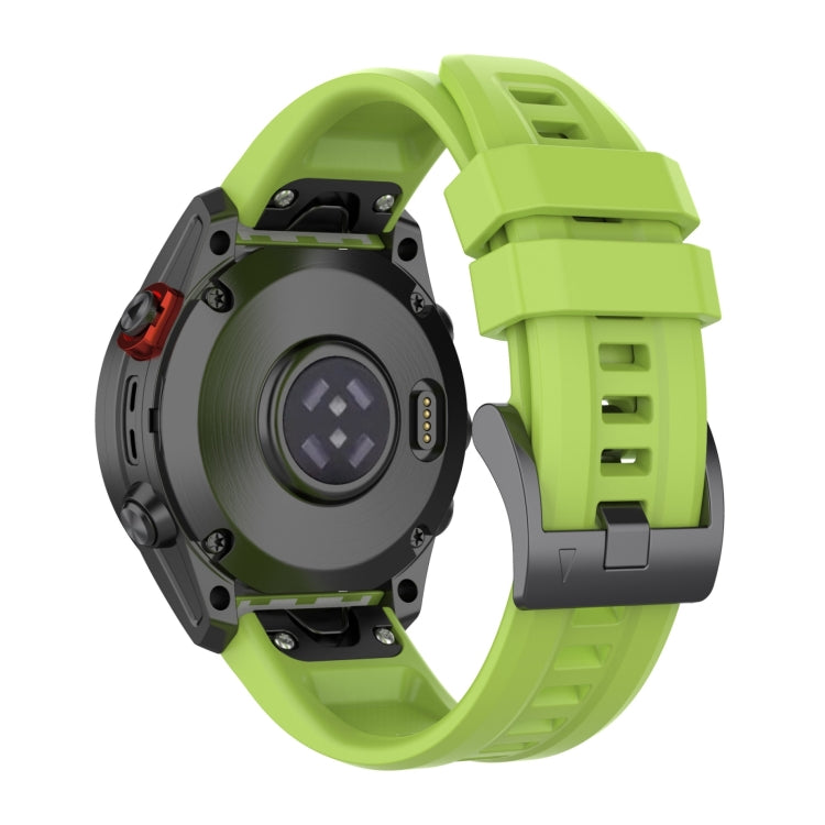 For Garmin Fenix 7 26mm Quick Release Silicone Watch Band