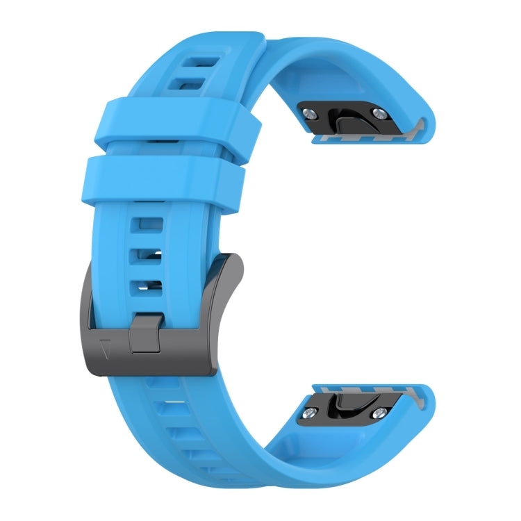 For Garmin Fenix 7 26mm Quick Release Silicone Watch Band