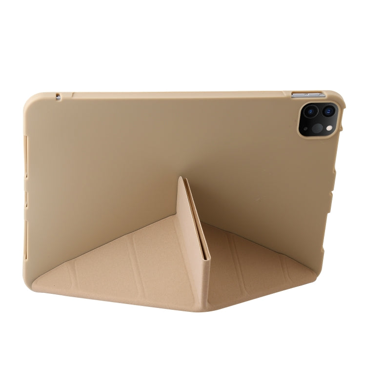 For iPad Pro 11 2025 / 2024 TPU Deformation Flip Leather Tablet Case with Holder