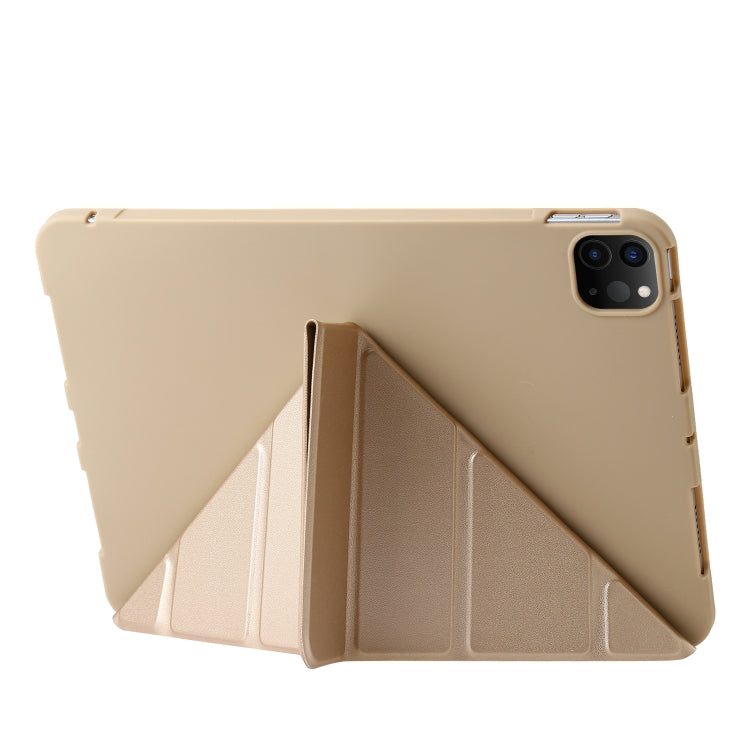 For iPad Pro 11 2025 / 2024 TPU Deformation Flip Leather Tablet Case with Holder