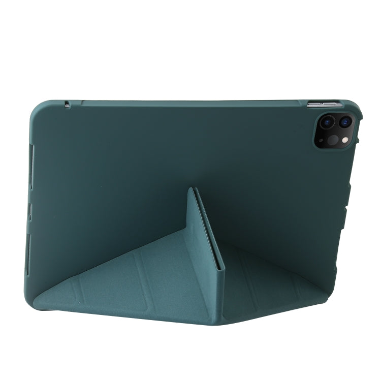 For iPad Pro 11 2025 / 2024 TPU Deformation Flip Leather Tablet Case with Holder