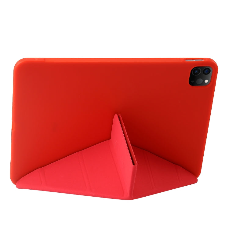 For iPad Pro 11 2025 / 2024 TPU Deformation Flip Leather Tablet Case with Holder