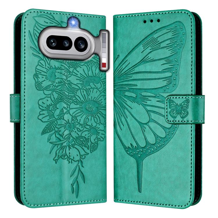 For Nothing Phone 4a Embossed Butterfly Leather Phone Case