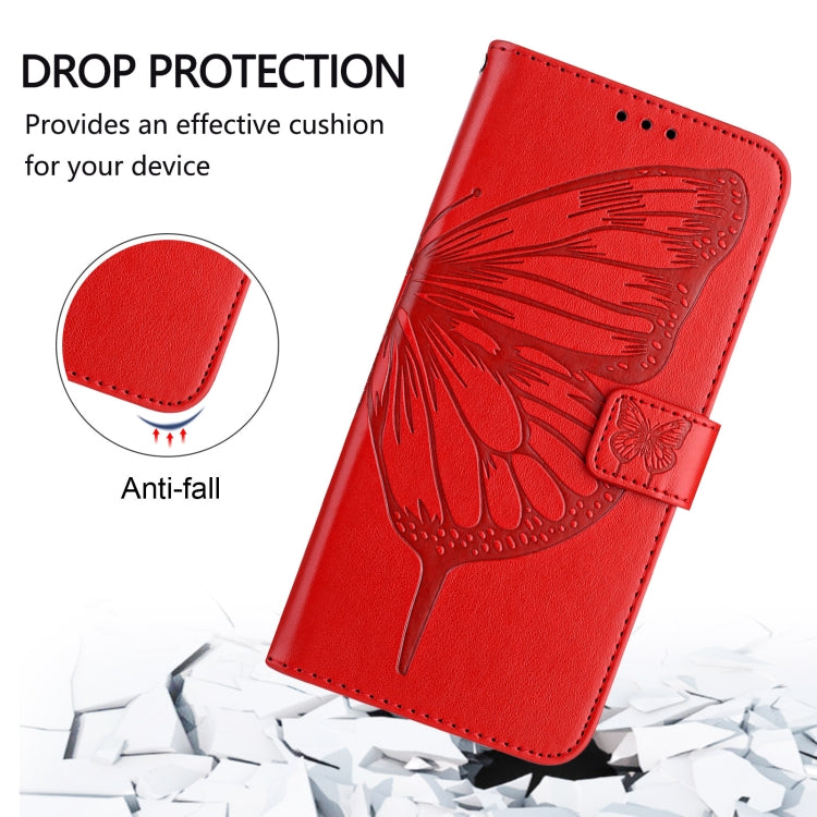 For OnePlus 9R / 8T Embossed Butterfly Leather Phone Case
