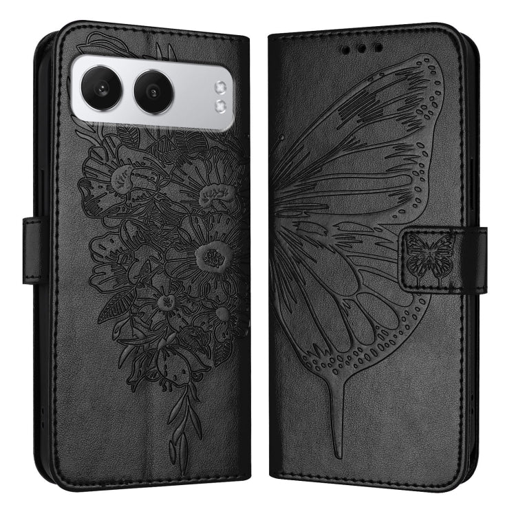 For OnePlus Nord 4 5G Embossed Butterfly Leather Phone Case