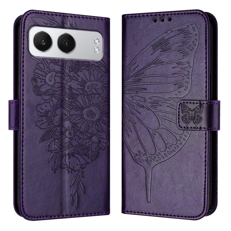 For OnePlus Nord 4 5G Embossed Butterfly Leather Phone Case