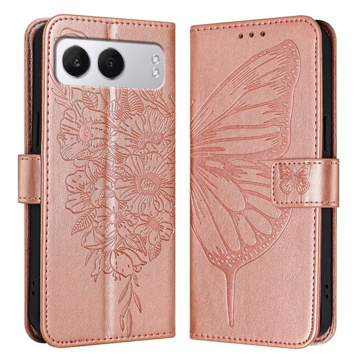 For OnePlus Nord 4 5G Embossed Butterfly Leather Phone Case