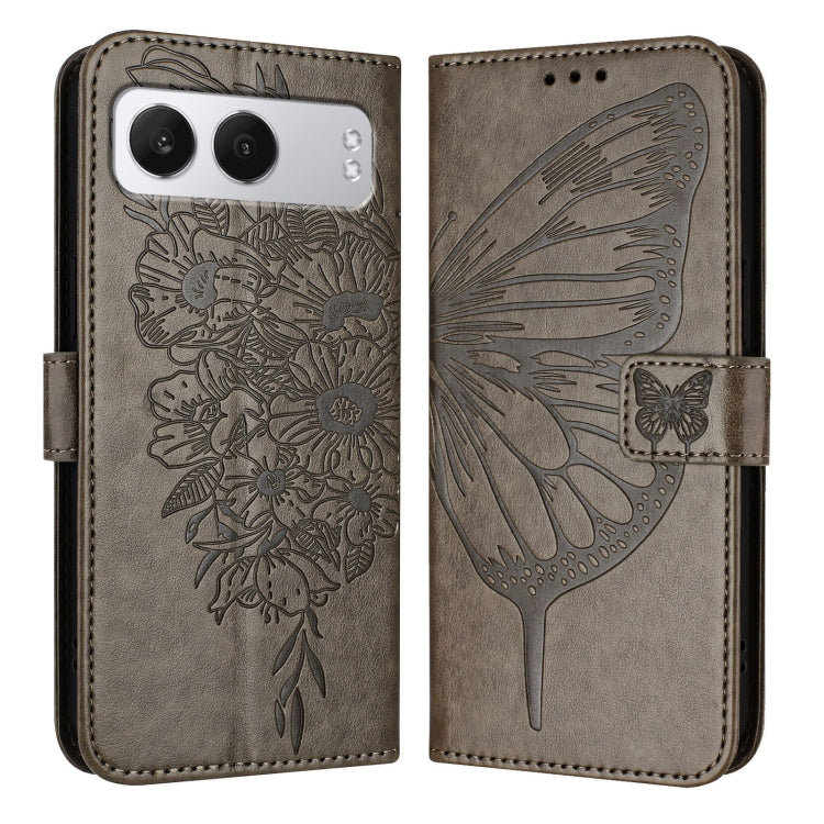 For OnePlus Nord 4 5G Embossed Butterfly Leather Phone Case