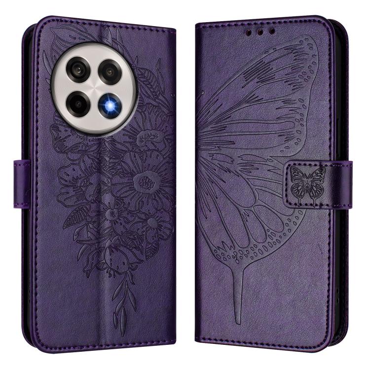 For OnePlus Ace 5 Pro / Ace 5 Embossed Butterfly Leather Phone Case