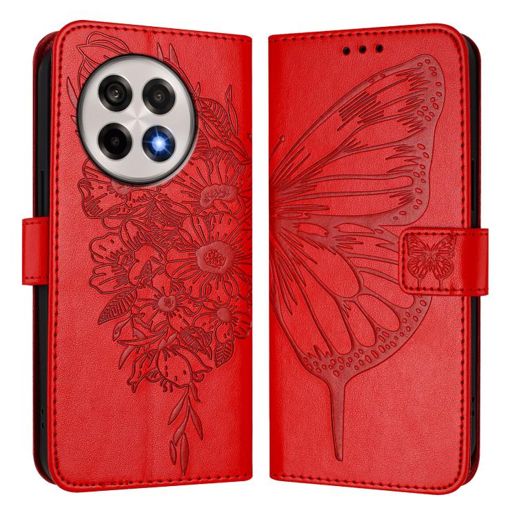 For OnePlus Ace 5 Pro / Ace 5 Embossed Butterfly Leather Phone Case