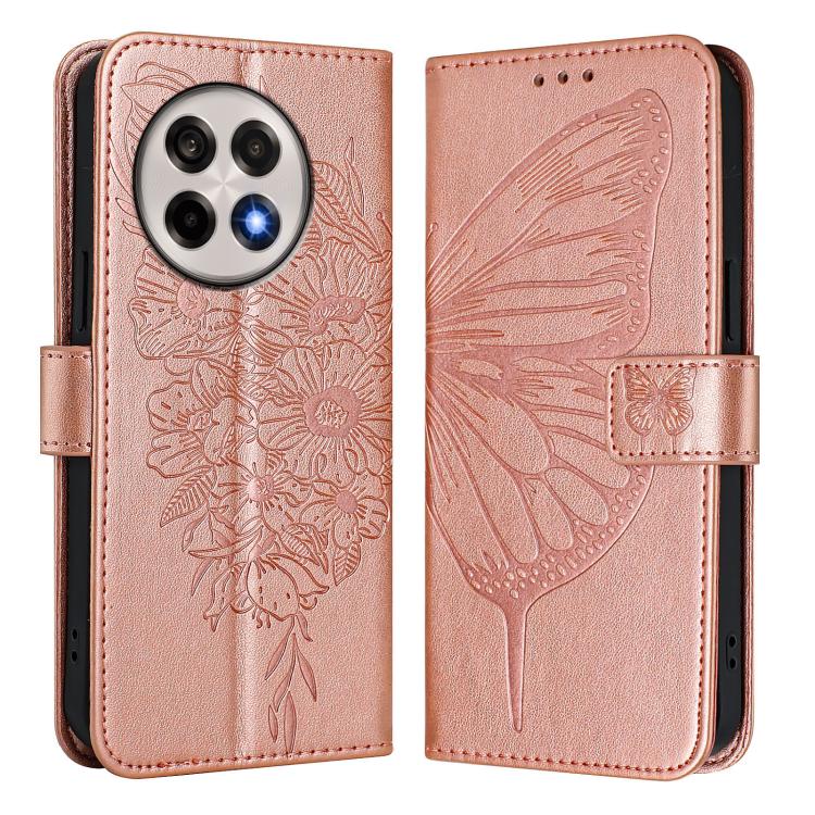 For OnePlus Ace 5 Pro / Ace 5 Embossed Butterfly Leather Phone Case
