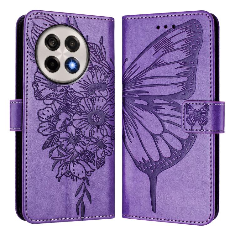 For OnePlus Ace 5 Pro / Ace 5 Embossed Butterfly Leather Phone Case