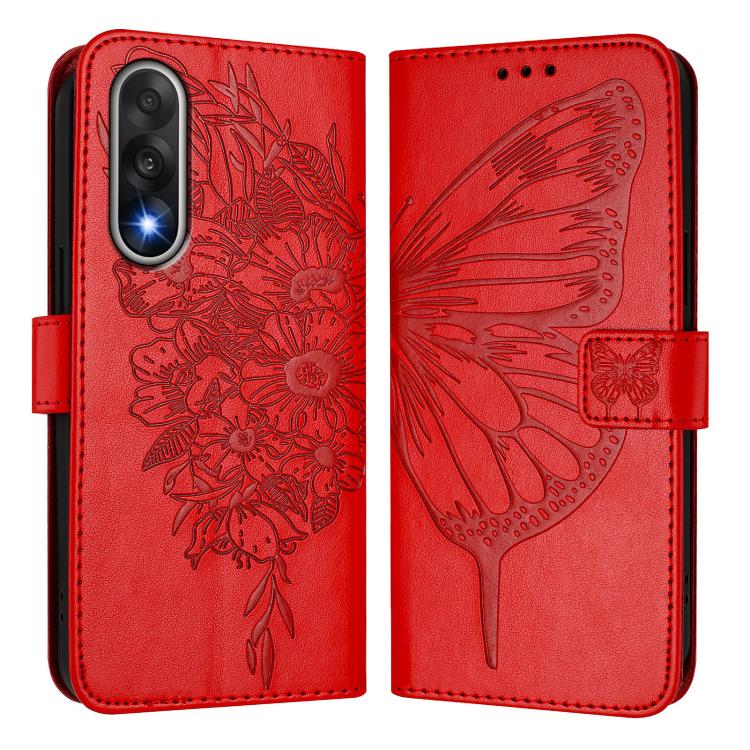 For OnePlus Ace 5 Ultra Embossed Butterfly Leather Phone Case