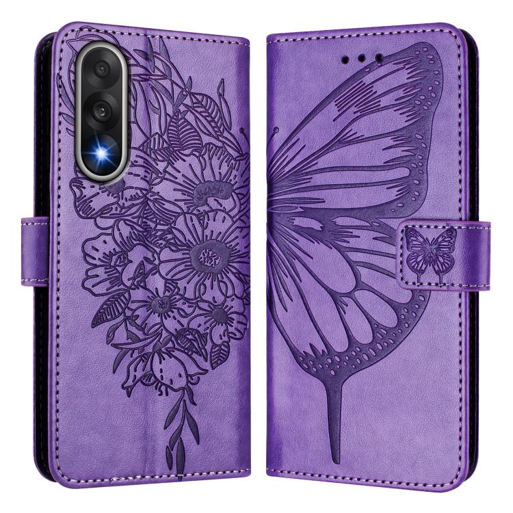For OnePlus Ace 5 Ultra Embossed Butterfly Leather Phone Case