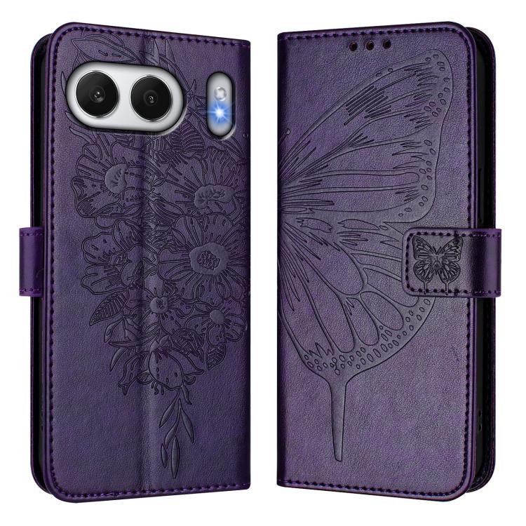 For OnePlus Nord 4 5G Global Embossed Butterfly Leather Phone Case