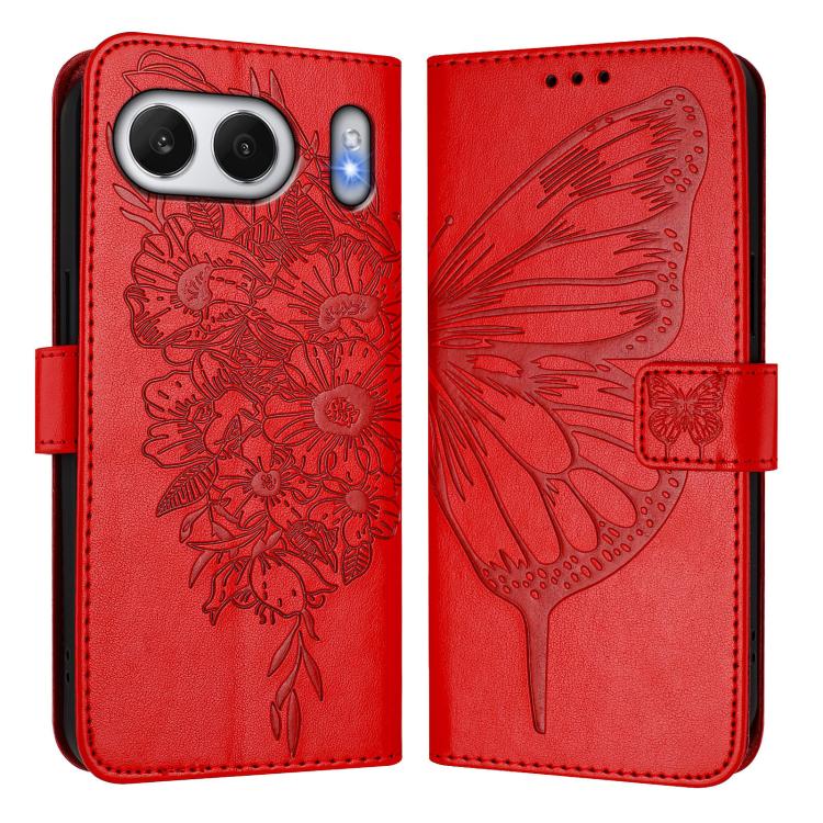 For OnePlus Nord 4 5G Global Embossed Butterfly Leather Phone Case