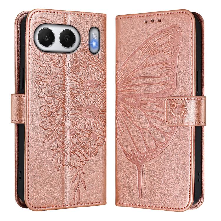 For OnePlus Nord 4 5G Global Embossed Butterfly Leather Phone Case