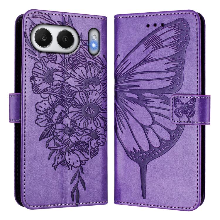 For OnePlus Nord 4 5G Global Embossed Butterfly Leather Phone Case