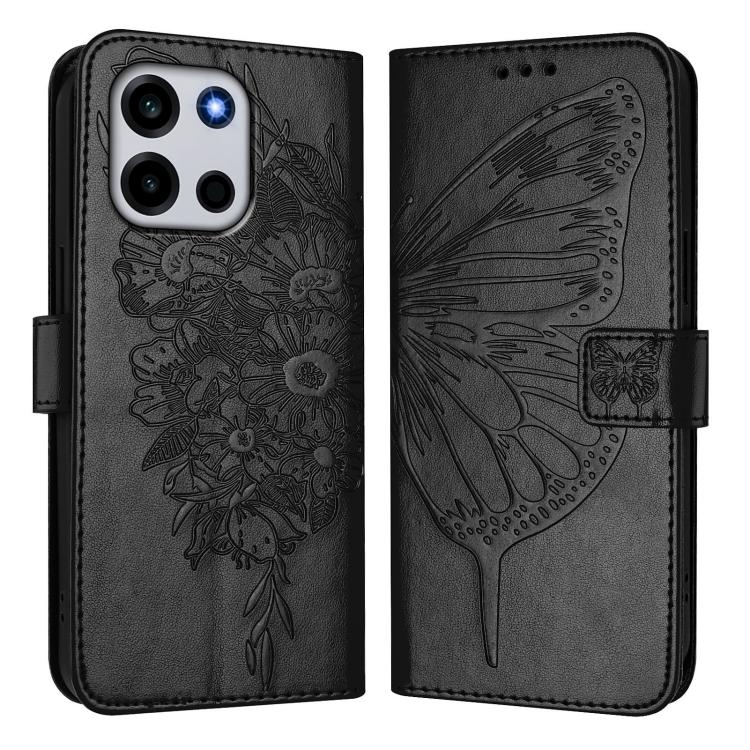 For OnePlus Turbo 6 Embossed Butterfly Leather Phone Case