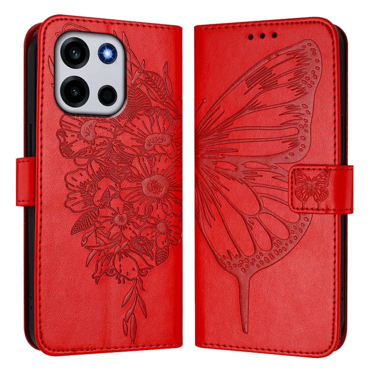 For OnePlus Turbo 6 Embossed Butterfly Leather Phone Case