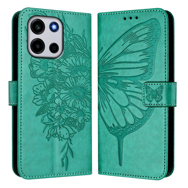 For OnePlus Turbo 6 Embossed Butterfly Leather Phone Case