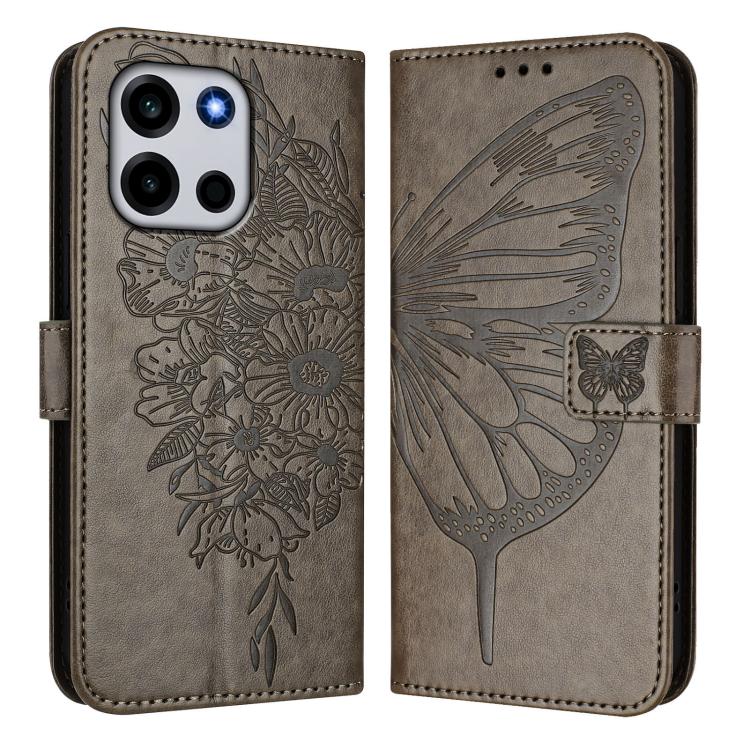For OnePlus Turbo 6 Embossed Butterfly Leather Phone Case