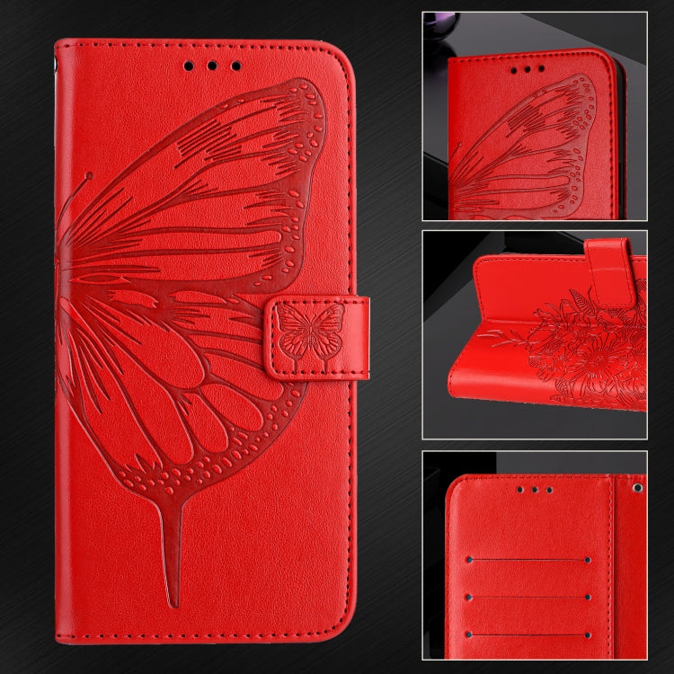 For Realme C67 4G Global Embossed Butterfly Leather Phone Case