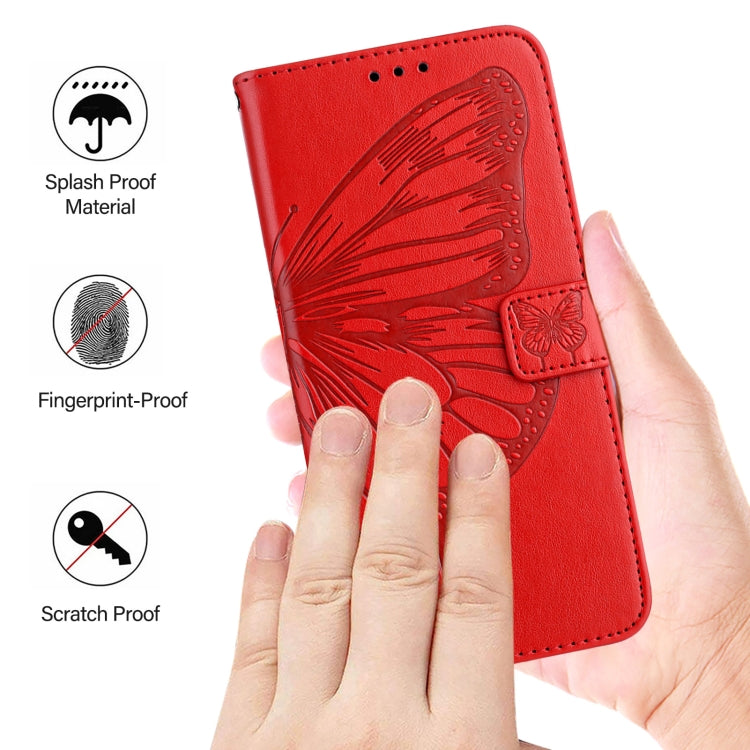 For Realme 11 5G Global / 11X 5G Embossed Butterfly Leather Phone Case