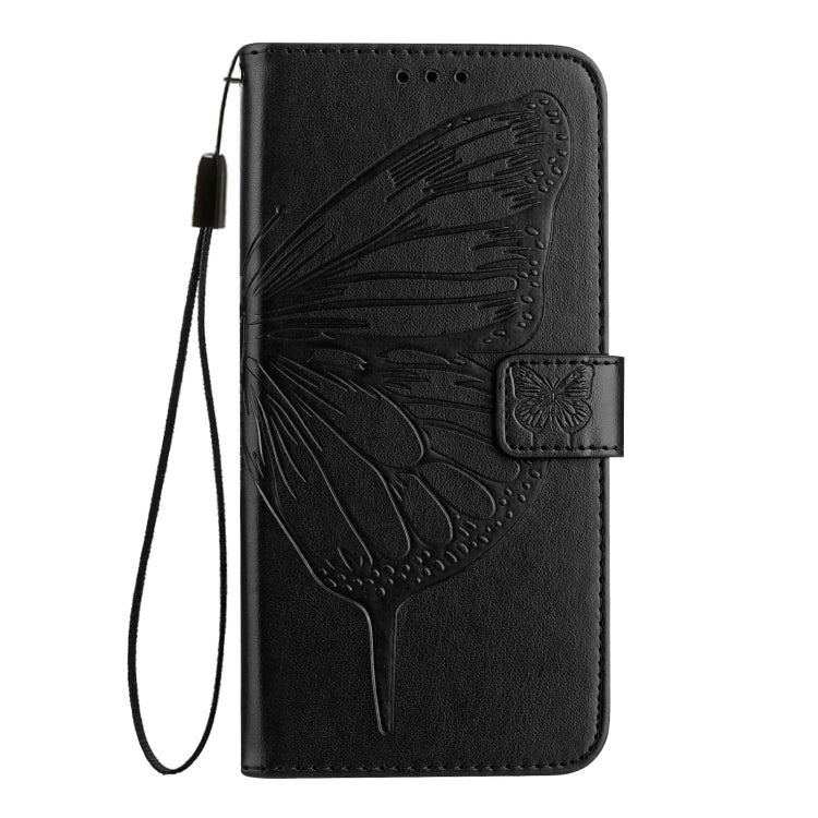 For Realme C67 5G India/Narzo 60x Global Embossed Butterfly Leather Phone Case