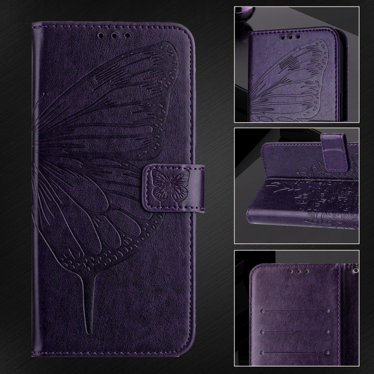 For Realme C65 4G Global Embossed Butterfly Leather Phone Case