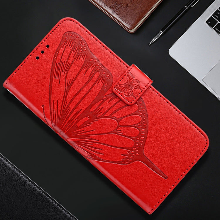 For Realme GT5 240W / GT5 5G Embossed Butterfly Leather Phone Case