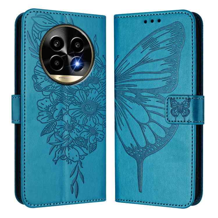 For Realme 13 Pro / 13 Pro+ 5G Embossed Butterfly Leather Phone Case
