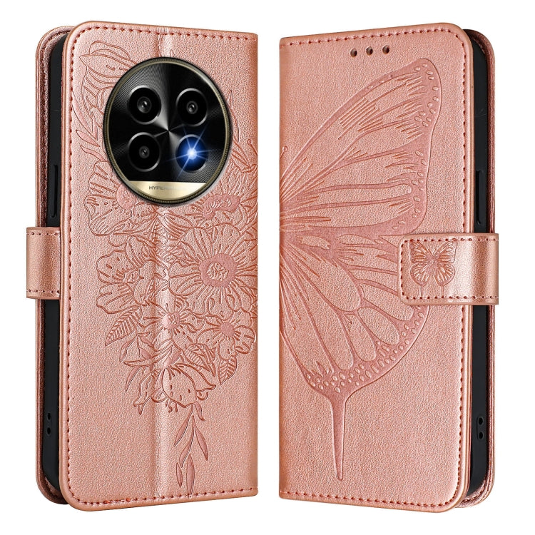 For Realme 13 Pro / 13 Pro+ 5G Embossed Butterfly Leather Phone Case
