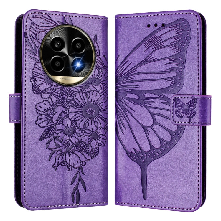 For Realme 13 Pro / 13 Pro+ 5G Embossed Butterfly Leather Phone Case