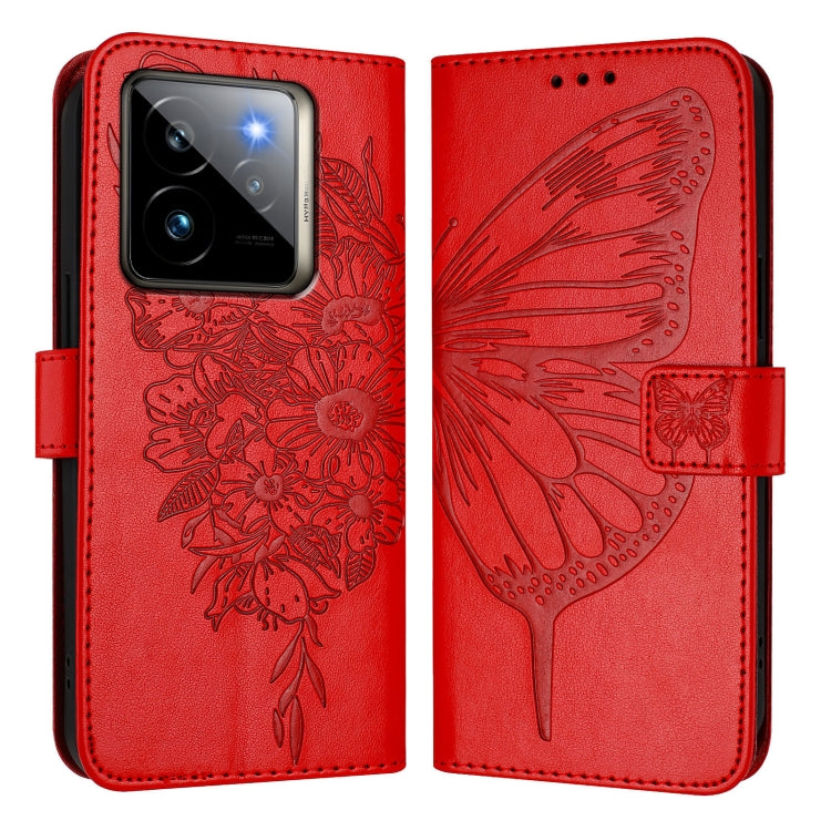 For Realme GT7 Pro 5G Embossed Butterfly Leather Phone Case