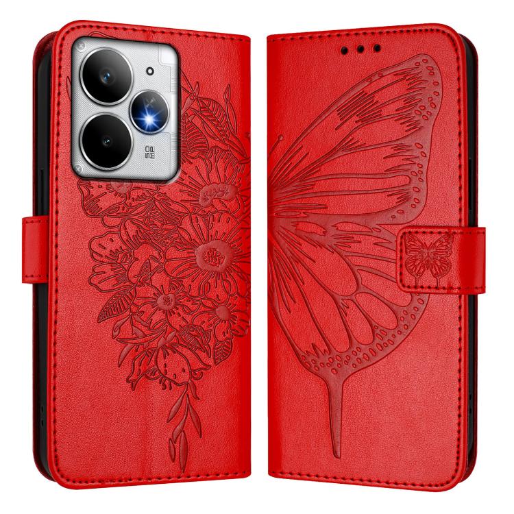 For Realme Neo7 Turbo 5G Embossed Butterfly Leather Phone Case