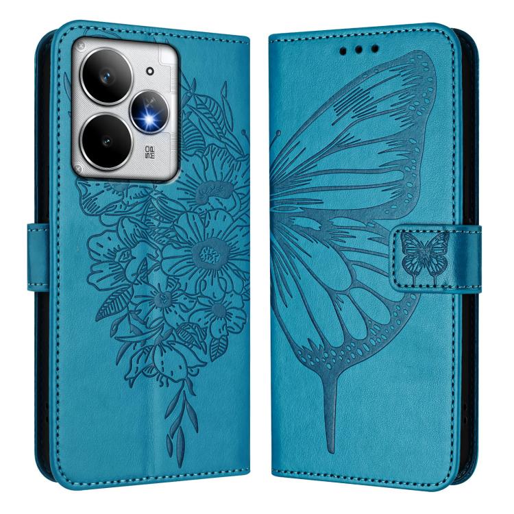 For Realme Neo7 Turbo 5G Embossed Butterfly Leather Phone Case