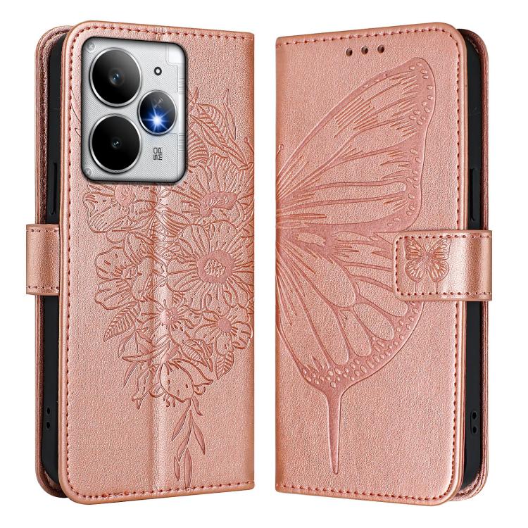 For Realme Neo7 Turbo 5G Embossed Butterfly Leather Phone Case
