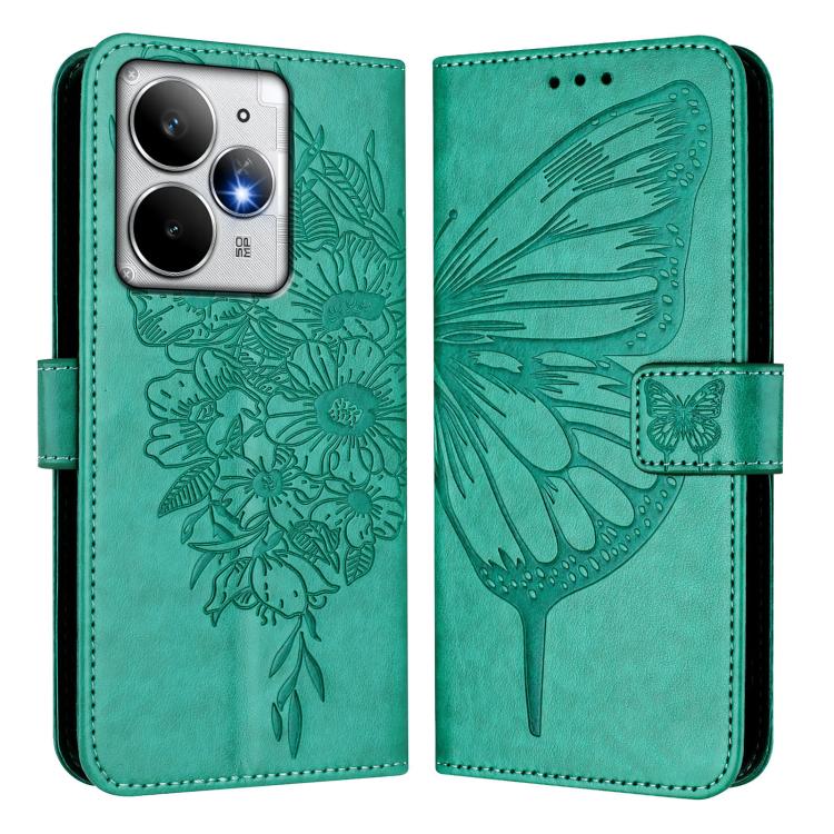 For Realme Neo7 Turbo 5G Embossed Butterfly Leather Phone Case