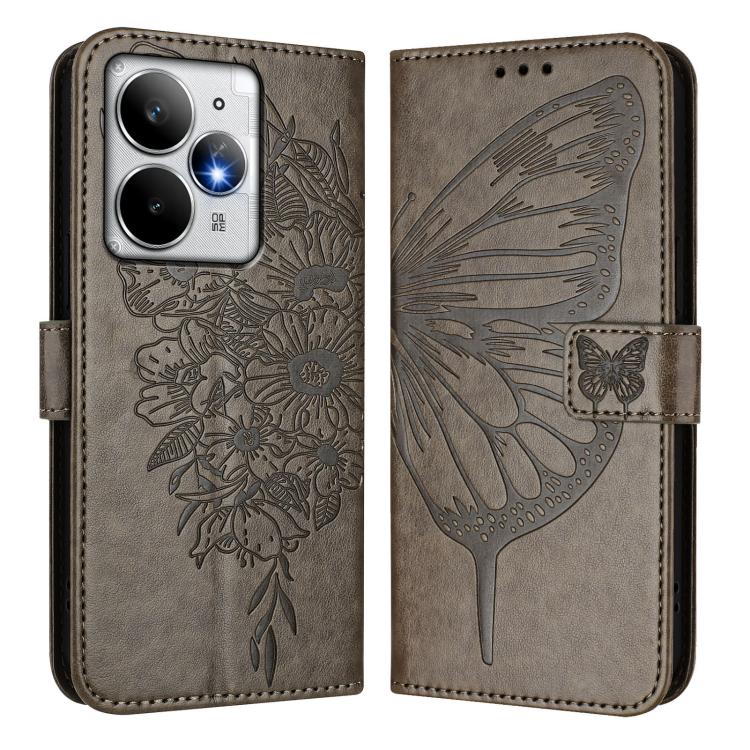 For Realme Neo7 Turbo 5G Embossed Butterfly Leather Phone Case