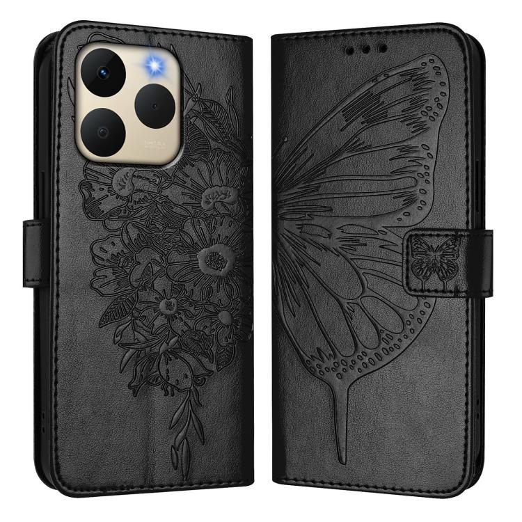 For Realme 15T Global Embossed Butterfly Leather Phone Case