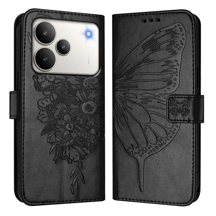 For Realme P4 Embossed Butterfly Leather Phone Case