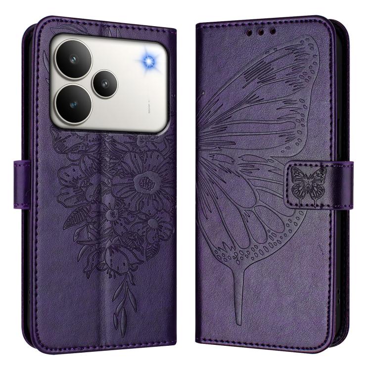 For Realme P4 Embossed Butterfly Leather Phone Case