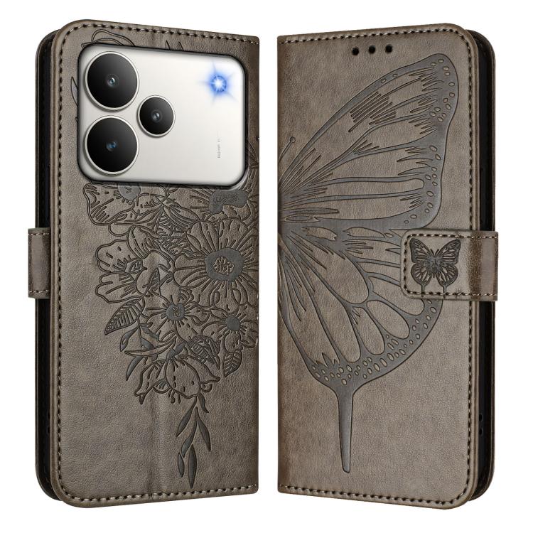 For Realme P4 Embossed Butterfly Leather Phone Case