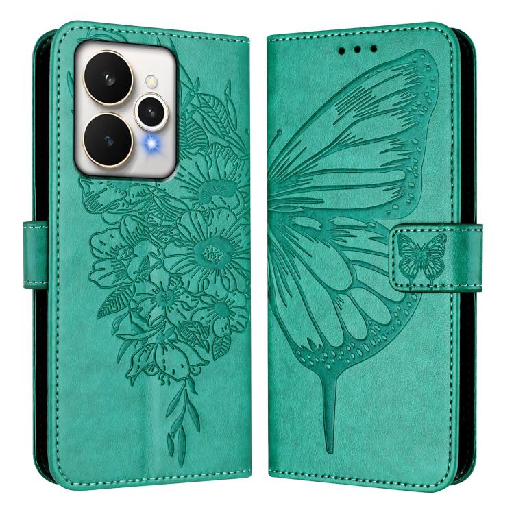 For Realme 15 5G / Realme 15 Pro 5G Embossed Butterfly Leather Phone Case